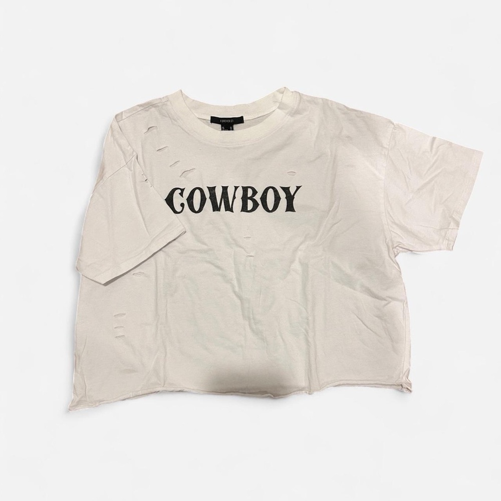 Forever 21 Cream T-Shirt